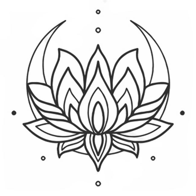 Moon Lotus Tattoo