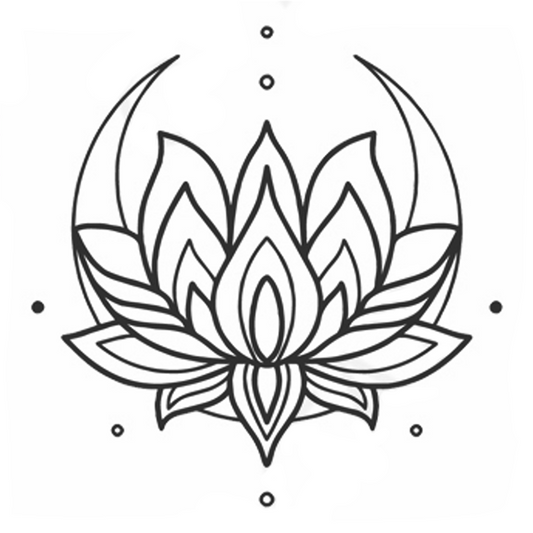 Moon Lotus Tattoo